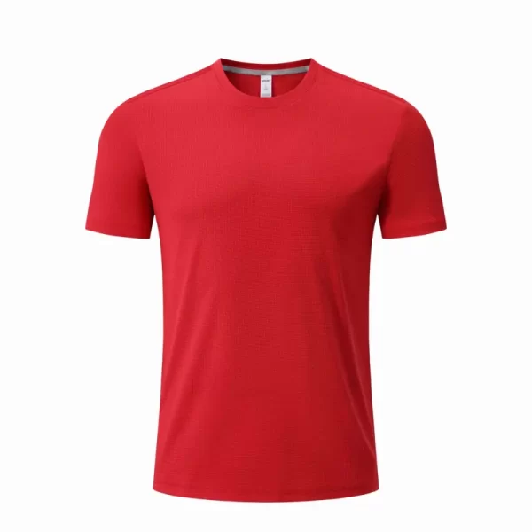 High Quality Sportswear T Shirt Rib Collar Comfortable Fabric Custom Colors Logos