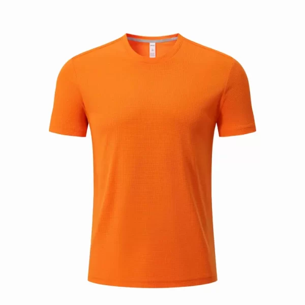 High Quality Sportswear T Shirt Rib Collar Comfortable Fabric Custom Colors Logos