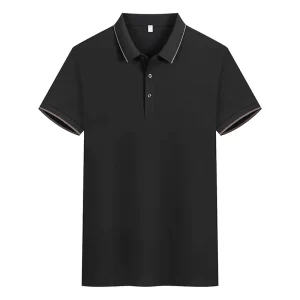 Premium Polo T-Shirts with Yarn-Dyed Collars – Heat Transfer or Silk Screen Logo Options