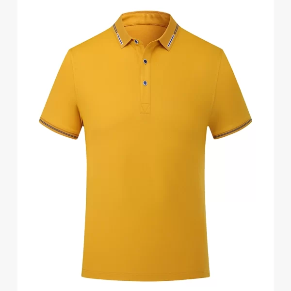 Polo Shirts with Ribbed Sleeves & Yarn-Dyed Collar – OEM Manufacturer, XS-5XL Sizes