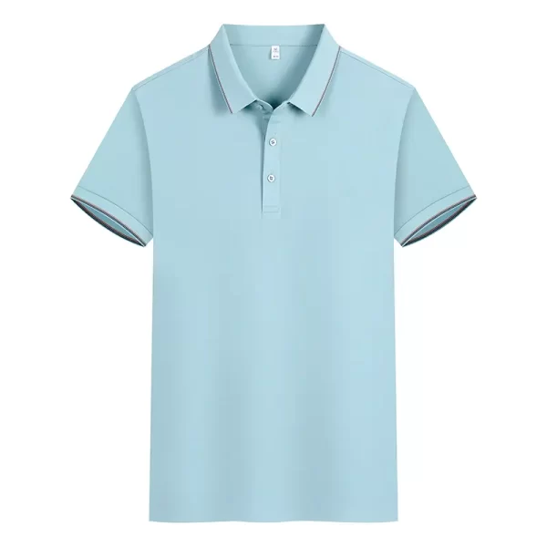 Premium Polo T-Shirts with Yarn-Dyed Collars – Heat Transfer or Silk Screen Logo Options