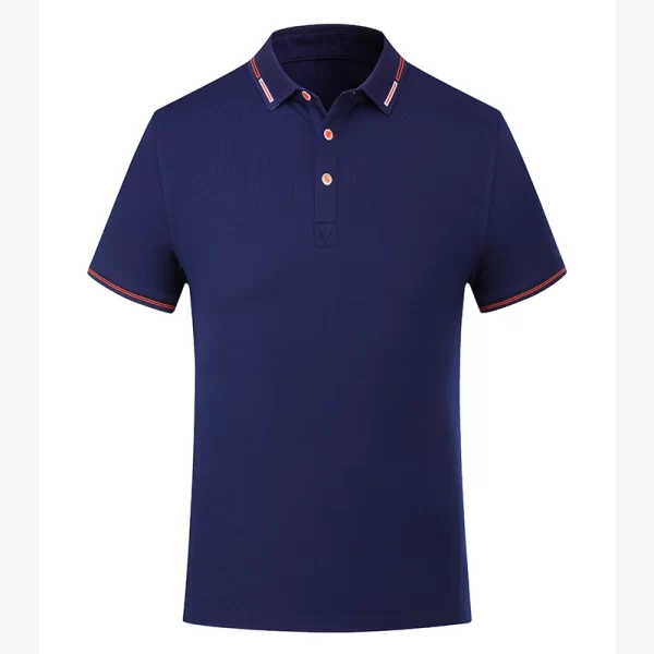 Polo Shirts with Ribbed Sleeves & Yarn-Dyed Collar – OEM Manufacturer, XS-5XL Sizes