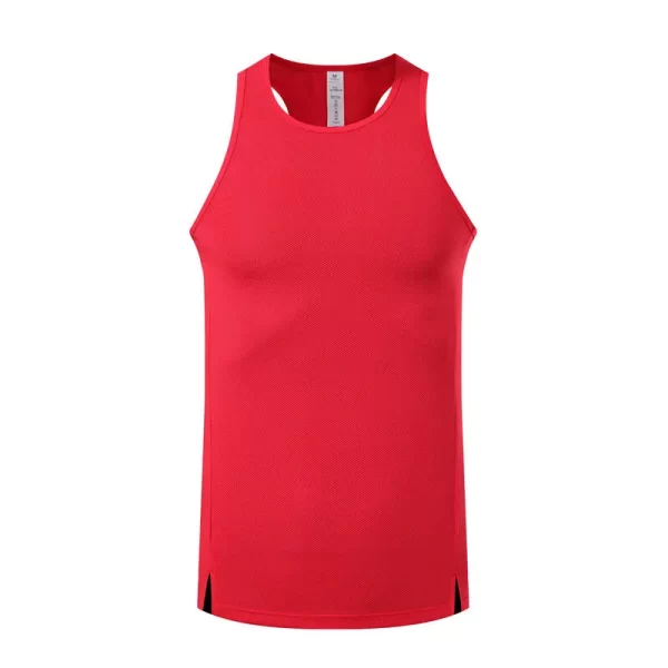 Customizable Sports Vest OEM ODM Rib and Yarn Dyed Collar Breathable Fabric XS-5XL Factory Supply