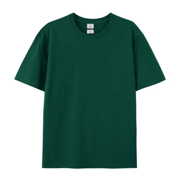 Comfortable Breathable Sports T Shirt Yarn Dyed Collar Sleeve Custom Logo Available