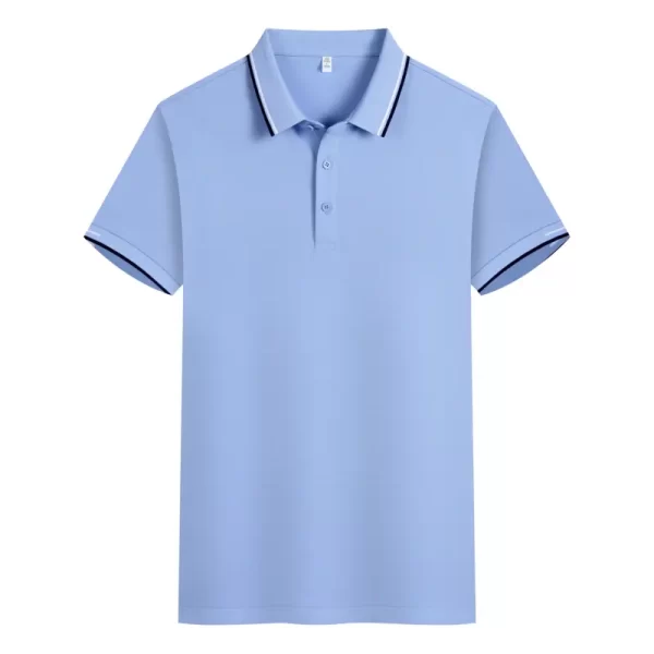 High-Quality Sportswear Polo Shirts – Custom Logo, Rib Collar, and Sleeves for Ultimate Comfort