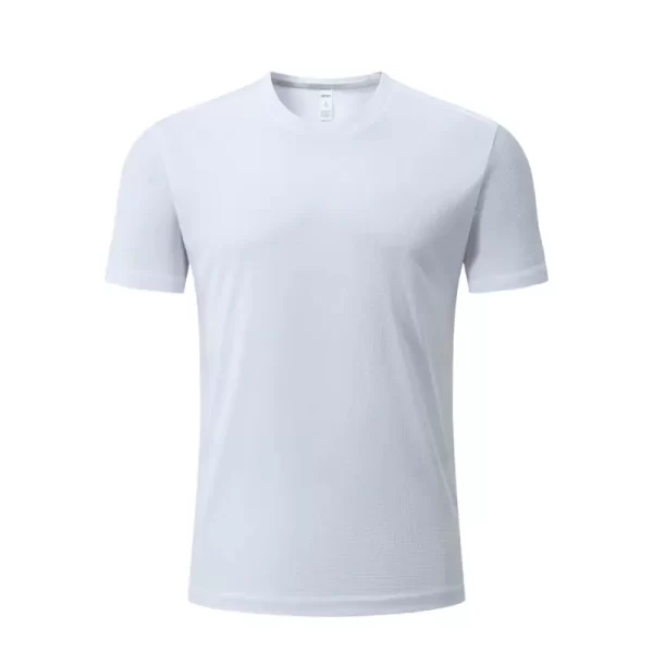 High Quality Sportswear T Shirt Rib Collar Comfortable Fabric Custom Colors Logos