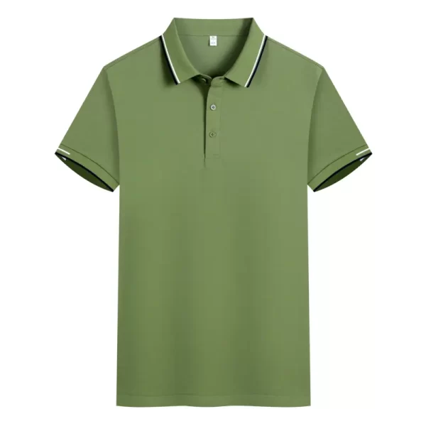 High-Quality Sportswear Polo Shirts – Custom Logo, Rib Collar, and Sleeves for Ultimate Comfort