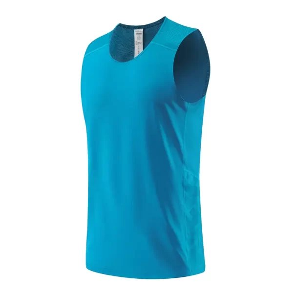 Custom OEM ODM Sportswear Vest Comfortable Breathable Fabric XS-5XL Rib Collar Shenzhen Factory