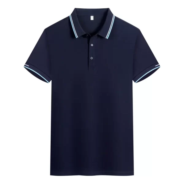 High-Quality Sportswear Polo Shirts – Custom Logo, Rib Collar, and Sleeves for Ultimate Comfort